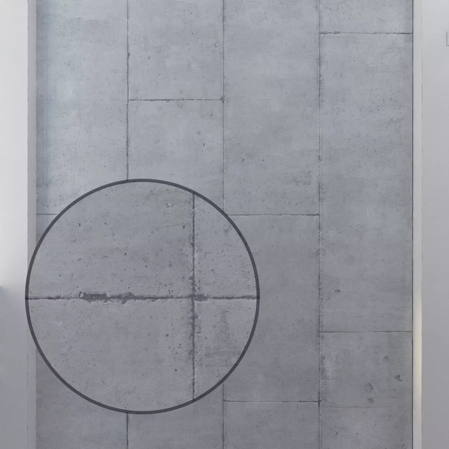 The ceiling is concrete with seams Texture_0