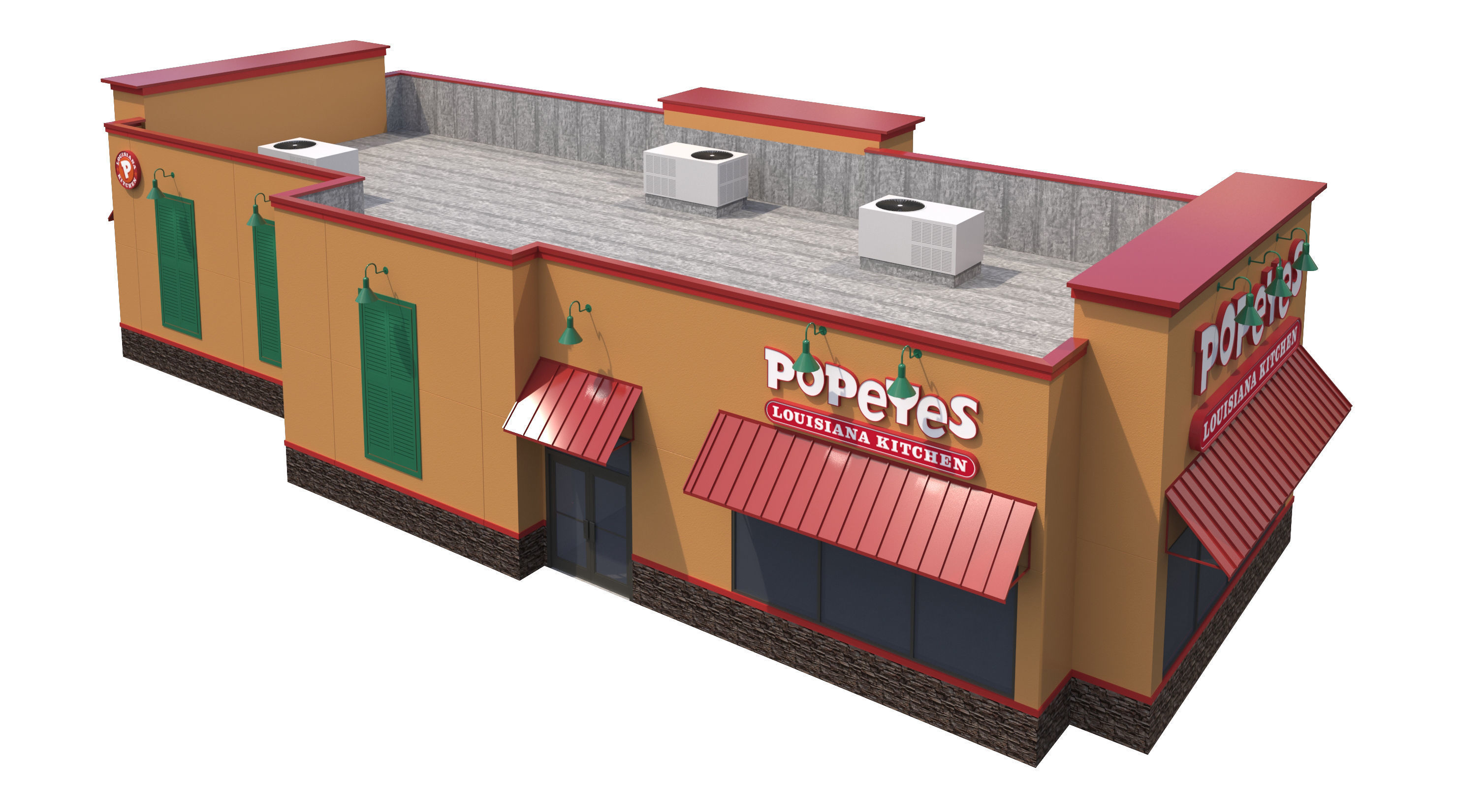 Retail-026 Popeyes 3D model_6