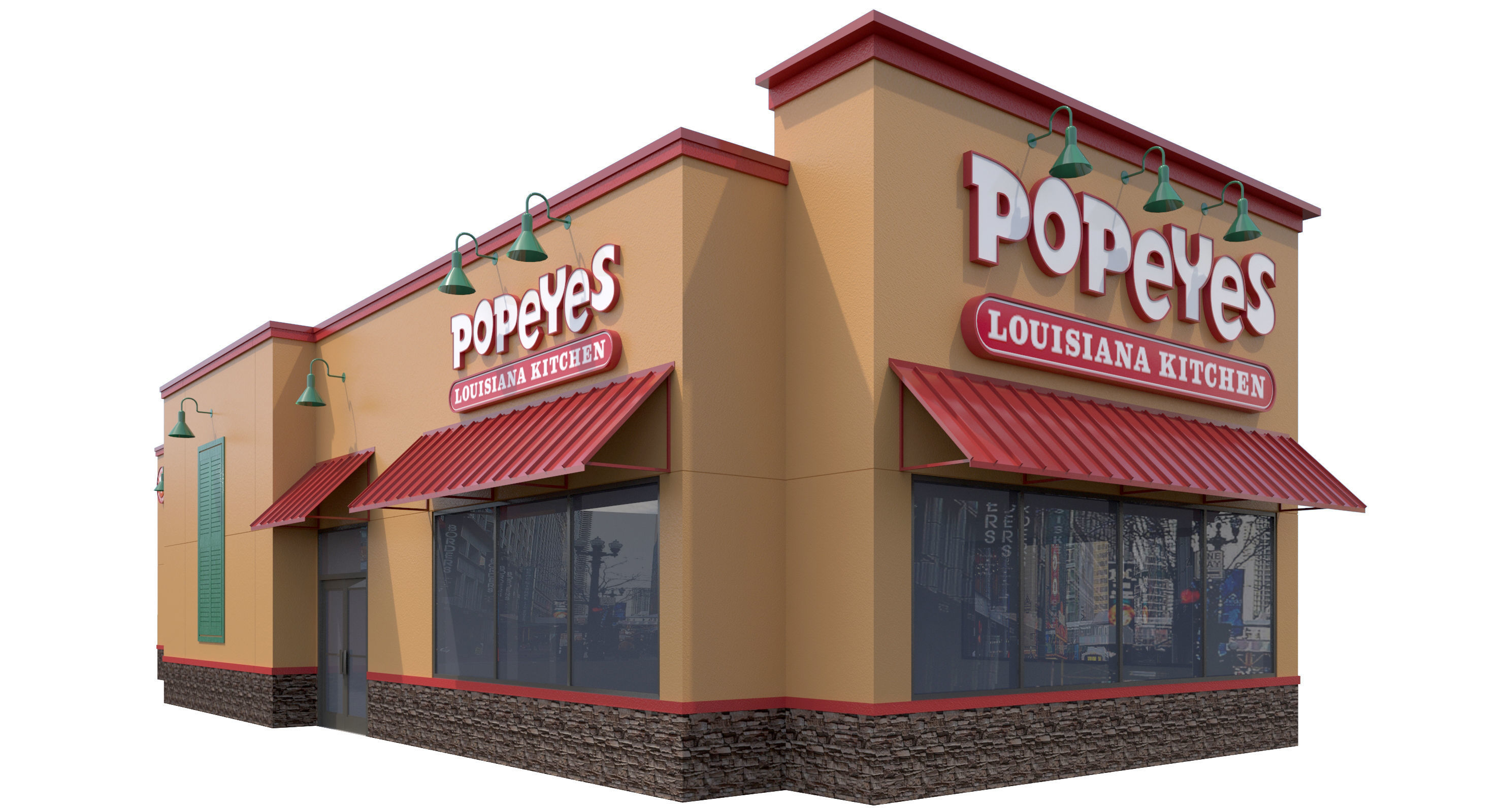 Retail-026 Popeyes 3D model_5
