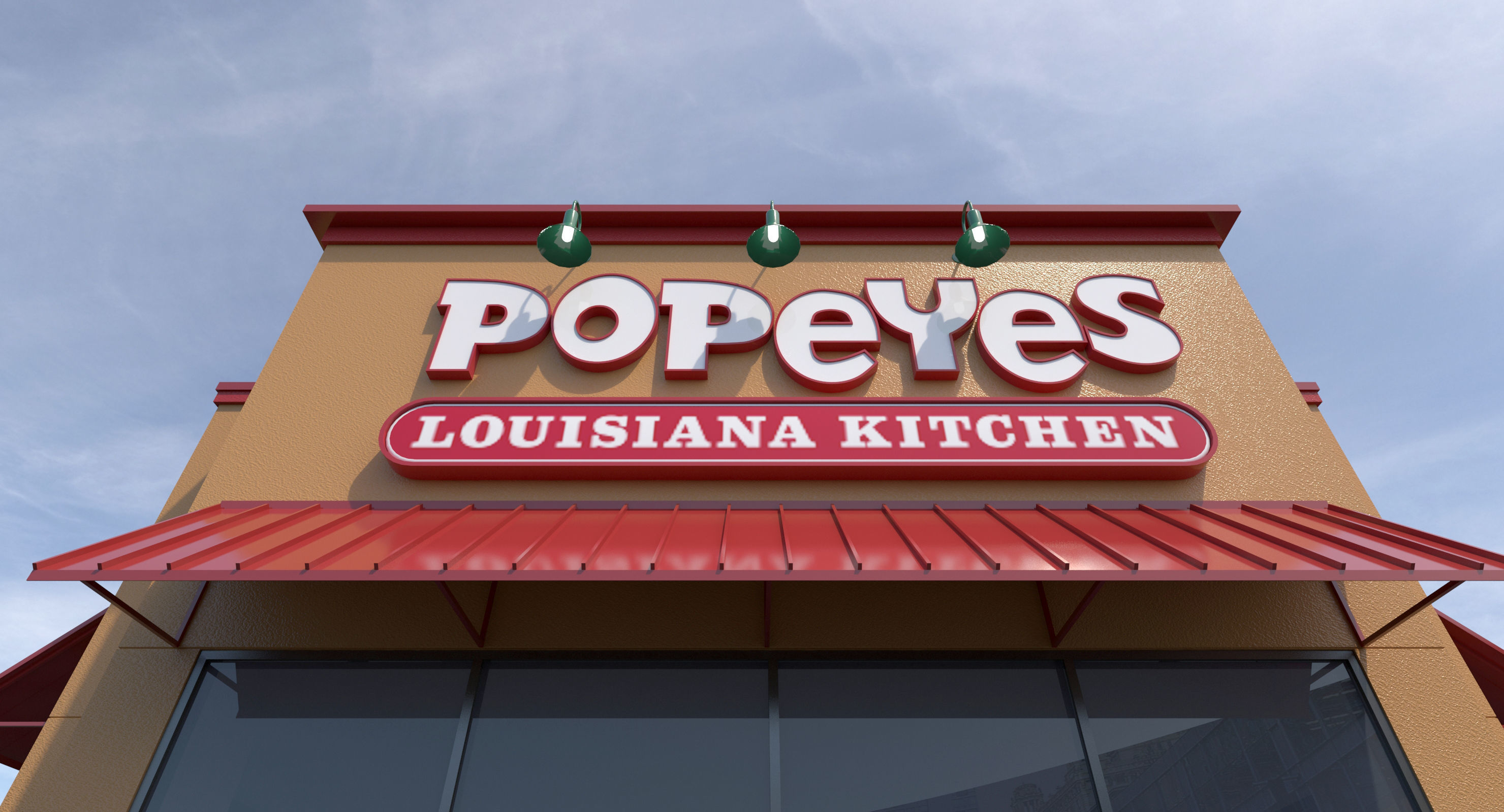 Retail-026 Popeyes 3D model_1