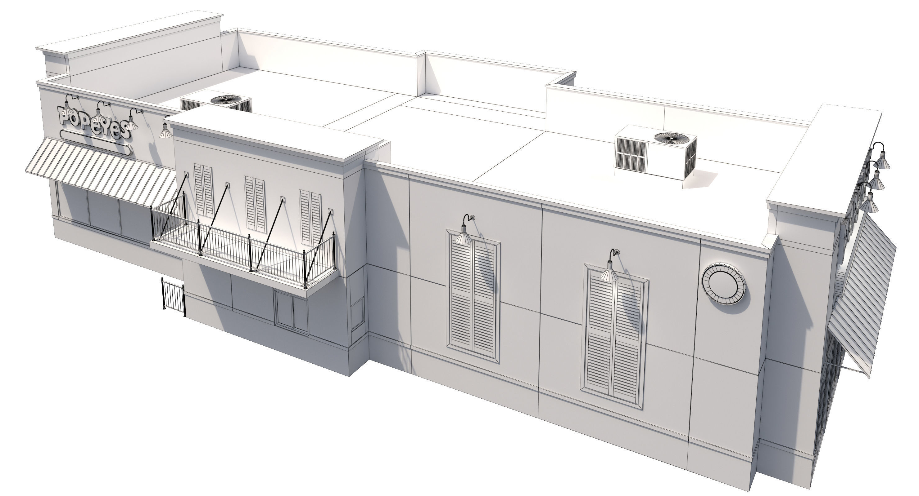 Retail-026 Popeyes 3D model_15