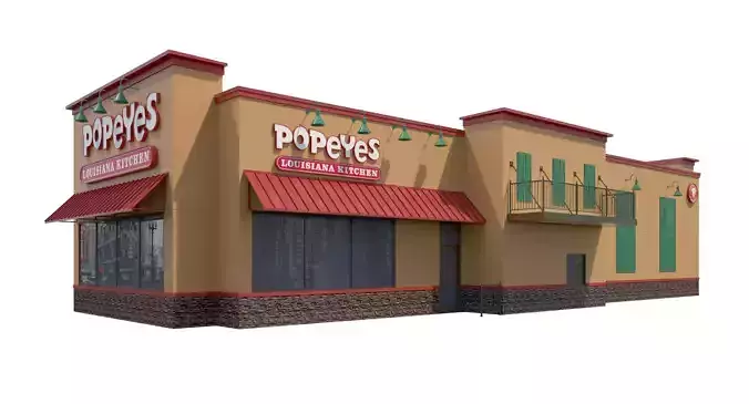 Retail-026 Popeyes 3D model