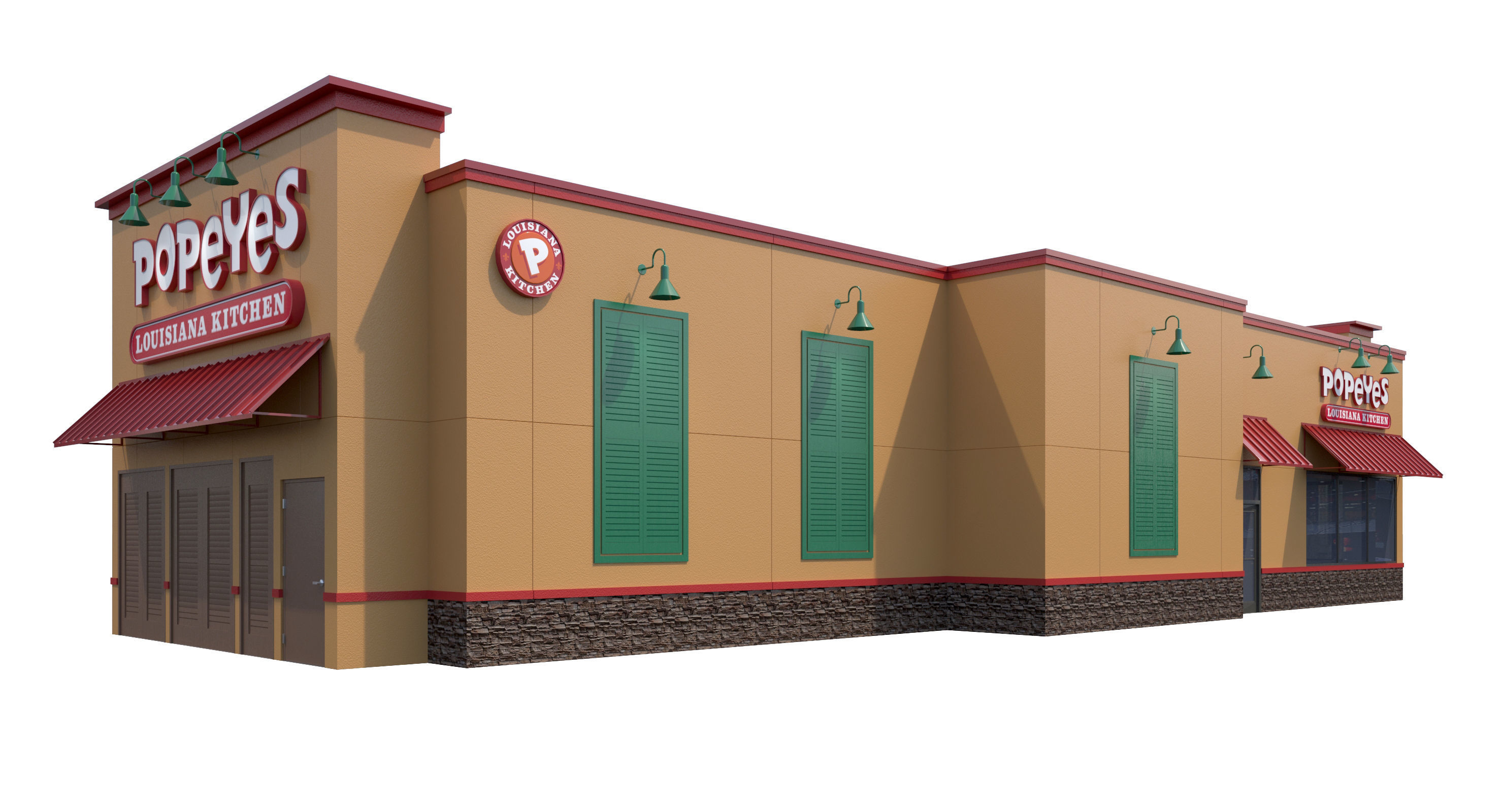 Retail-026 Popeyes 3D model_4