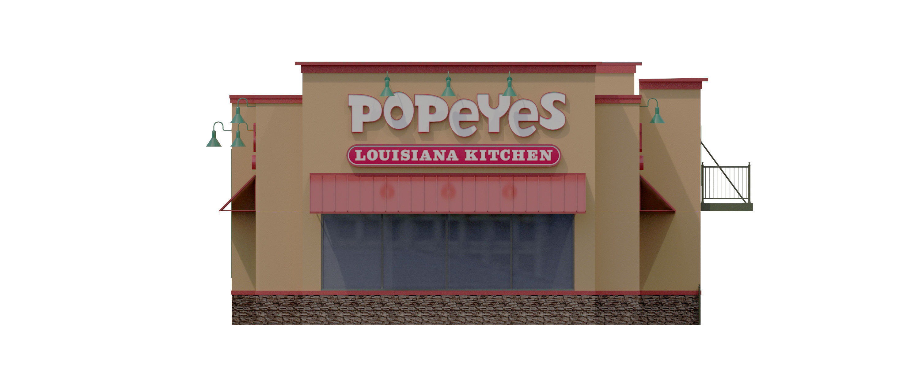 Retail-026 Popeyes 3D model_11
