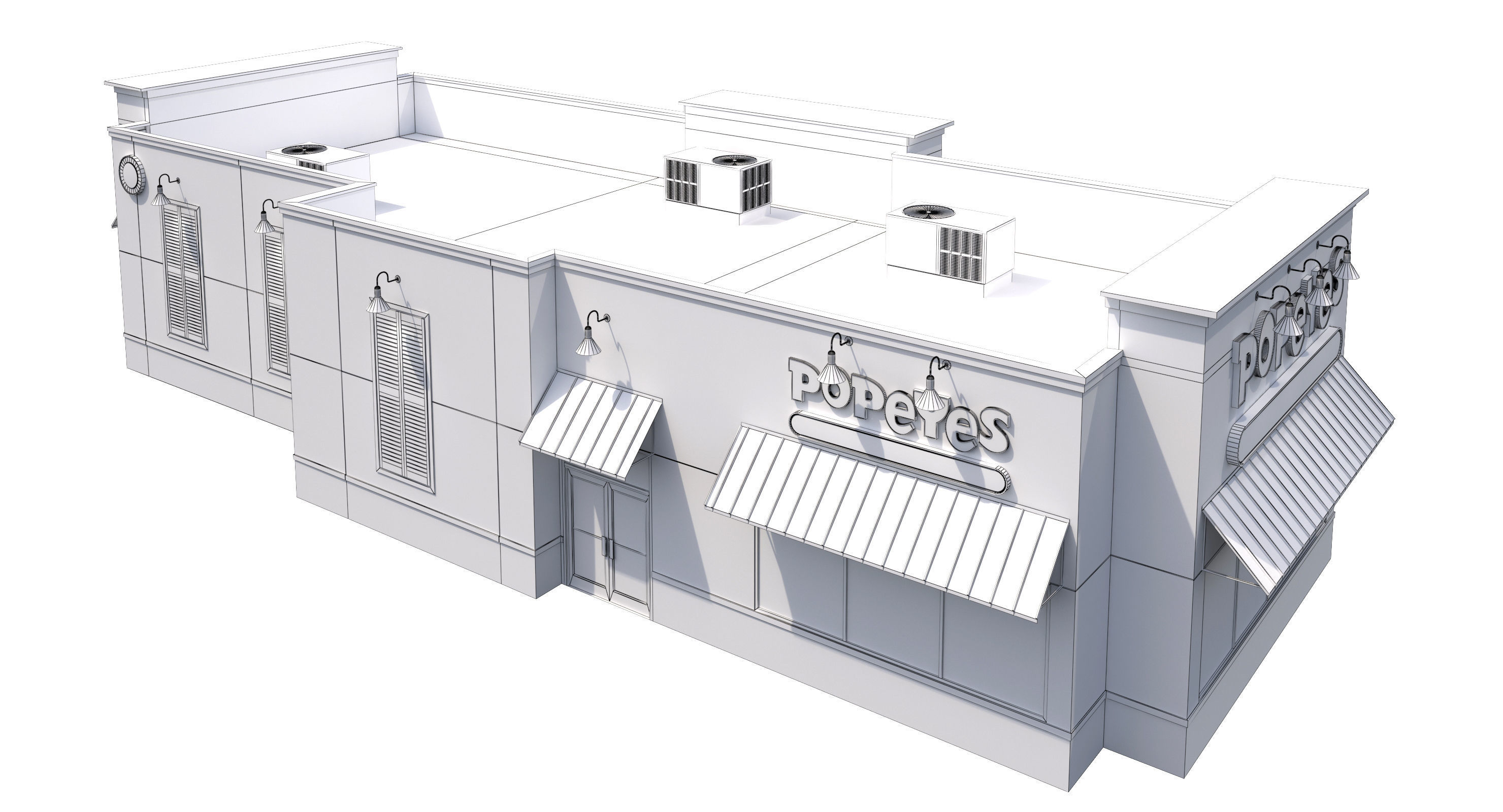 Retail-026 Popeyes 3D model_14