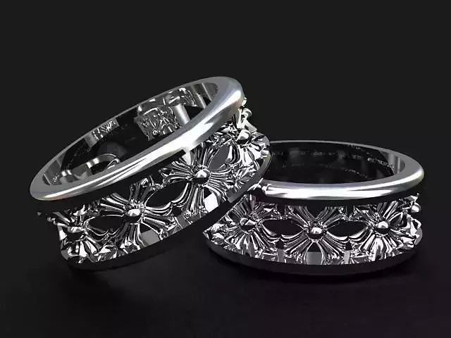 Lily Cross Sign Ring