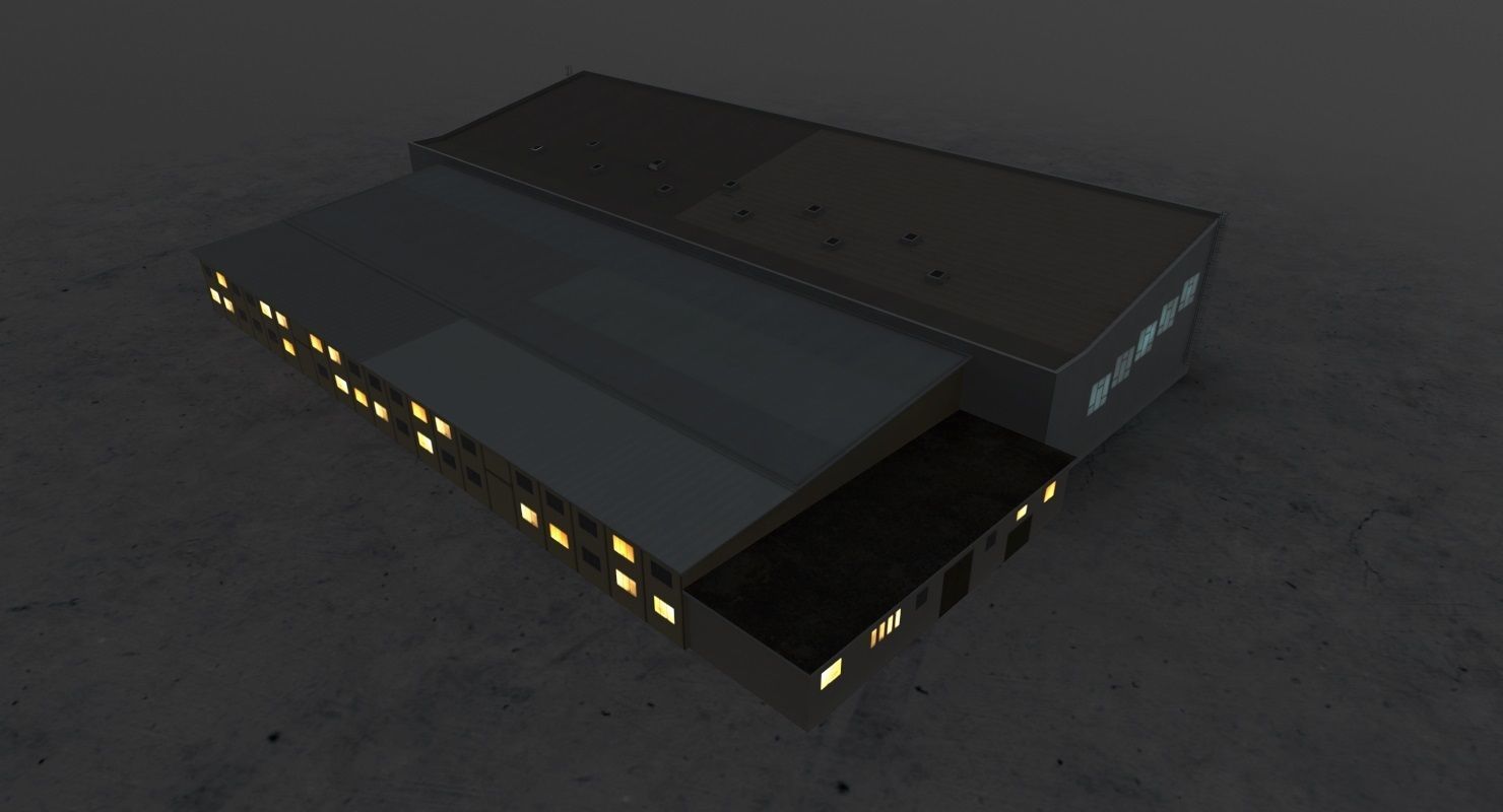 LBSF Hangar 5 Low-poly 3D model_8