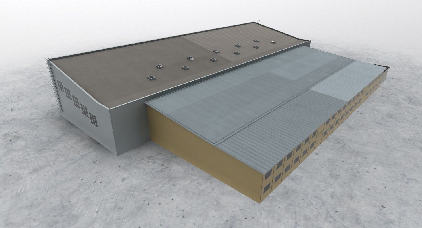 LBSF Hangar 5 Low-poly 3D model_6