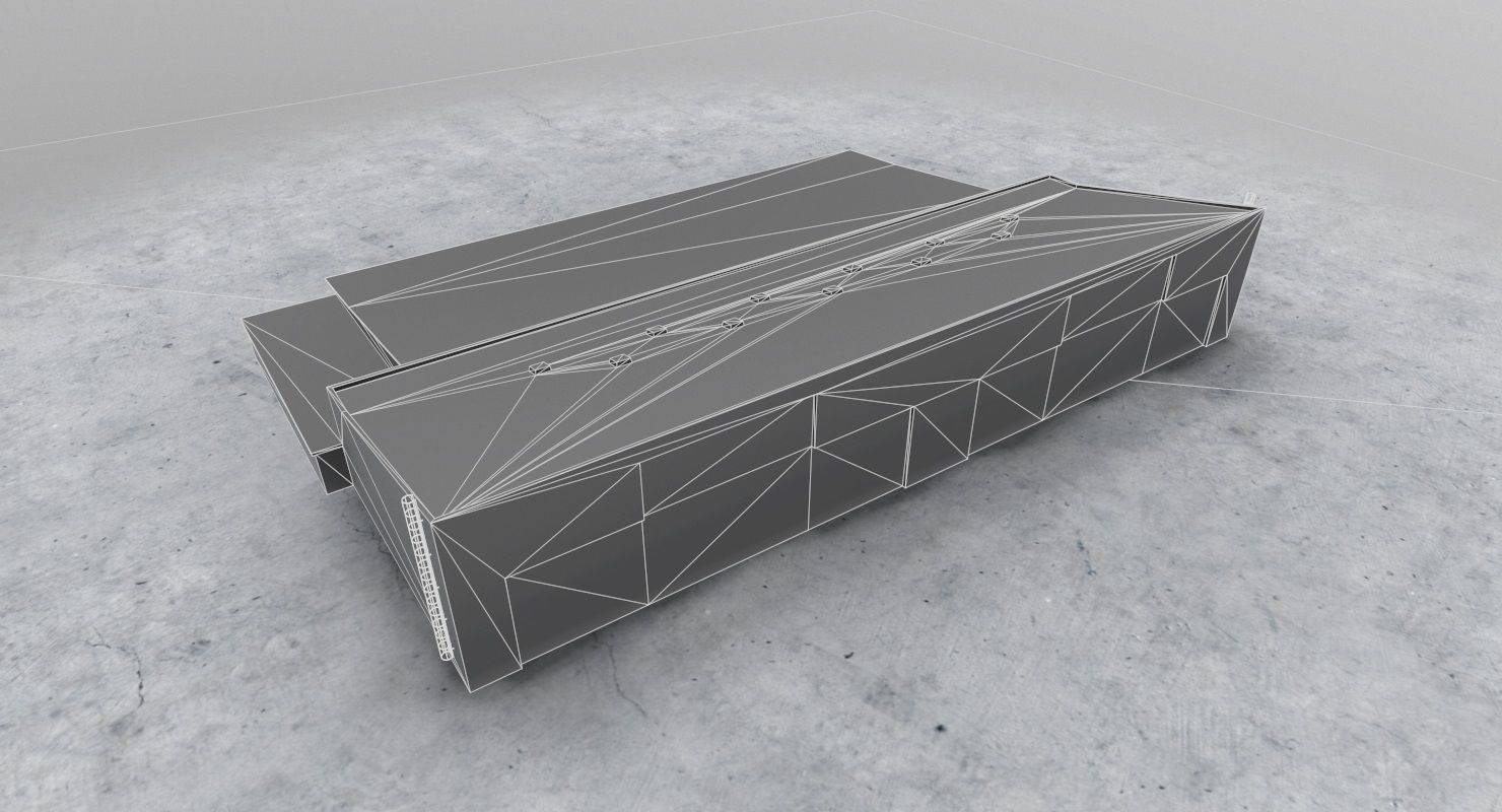 LBSF Hangar 5 Low-poly 3D model_10