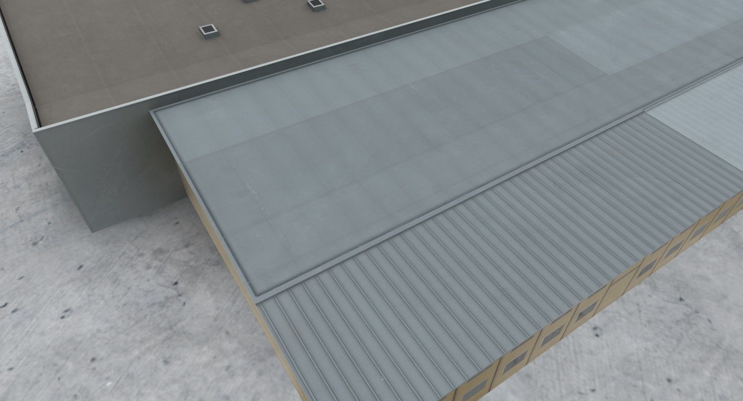 LBSF Hangar 5 Low-poly 3D model_7