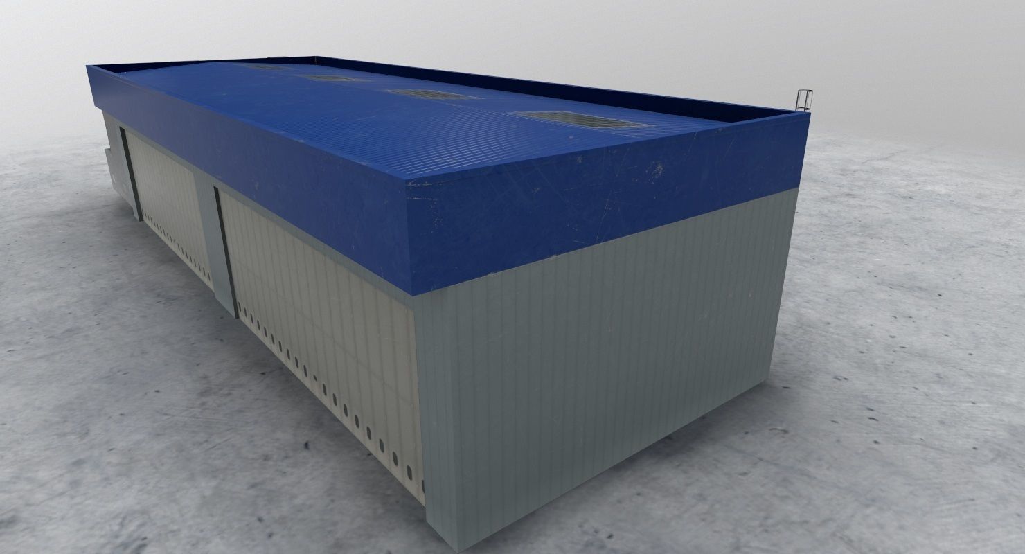 LBSF Hangar 6 Low-poly 3D model_4