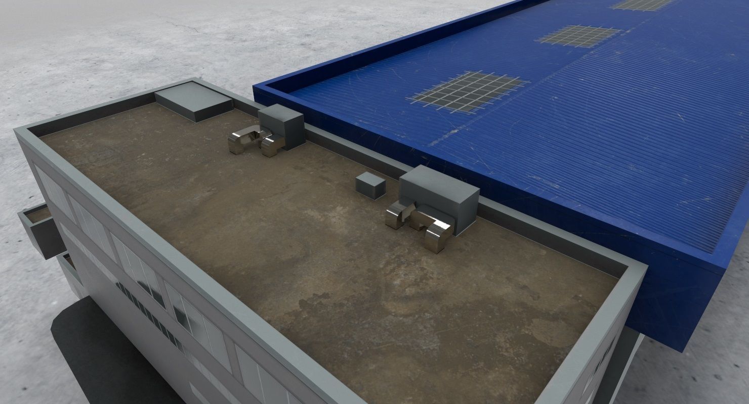 LBSF Hangar 6 Low-poly 3D model_7