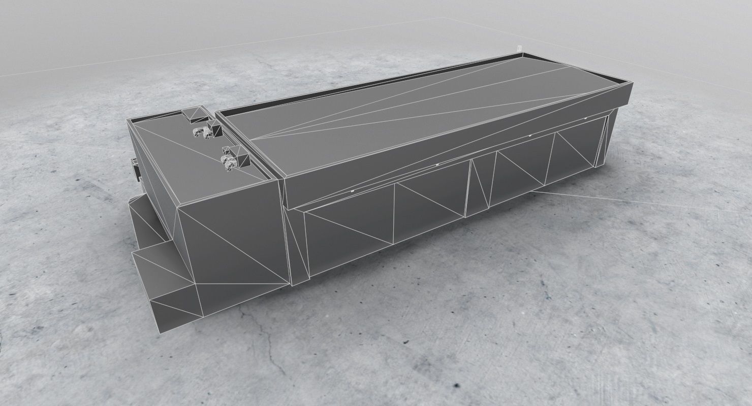 LBSF Hangar 6 Low-poly 3D model_8