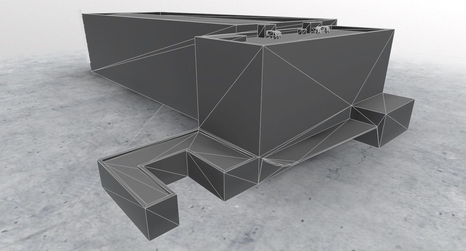 LBSF Hangar 6 Low-poly 3D model_11