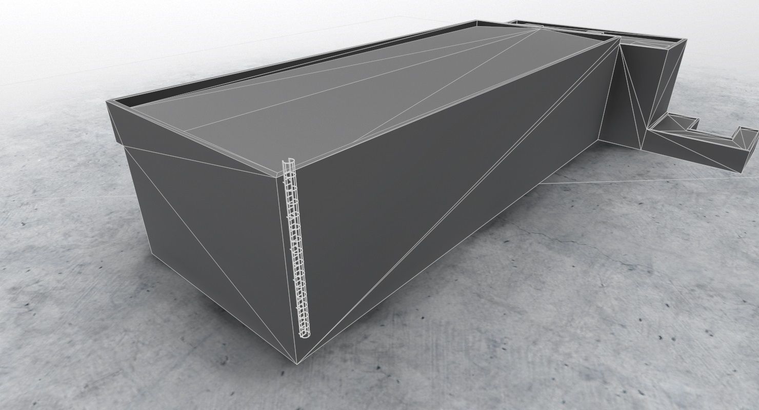 LBSF Hangar 6 Low-poly 3D model_9