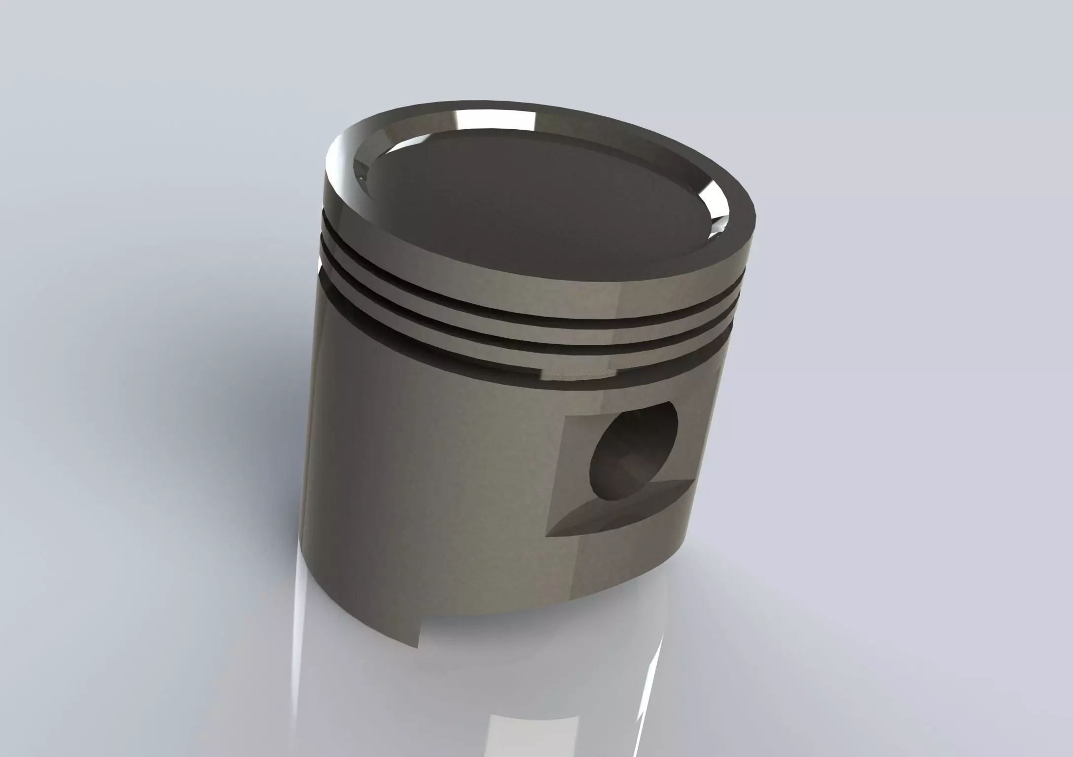 Engine piston 3D print model_0