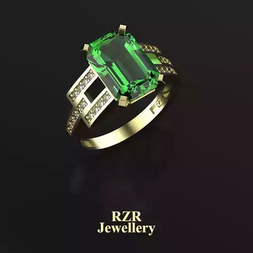 Emerald Cuted Stone