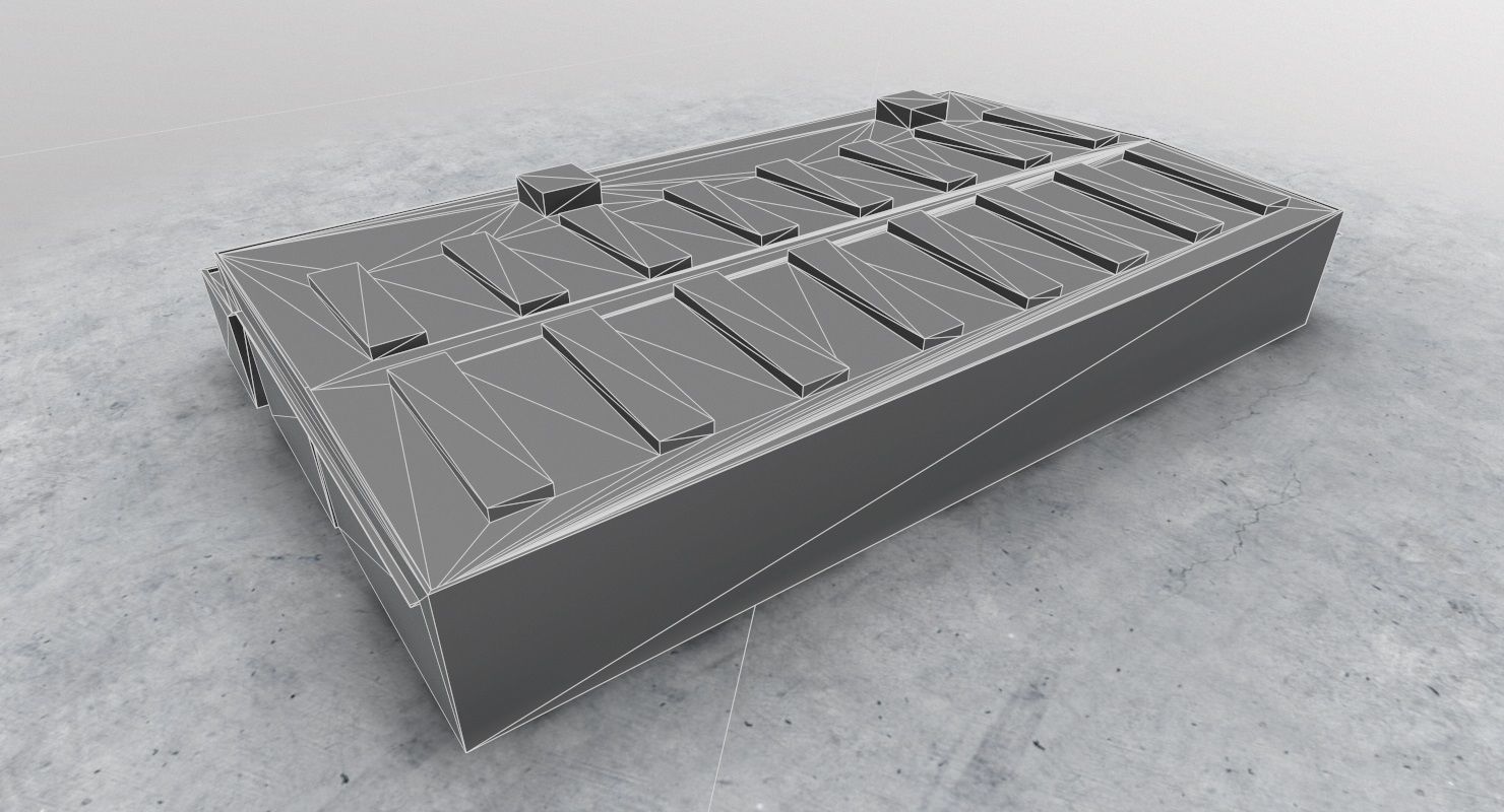 LBSF Hangar 7 Low-poly 3D model_7