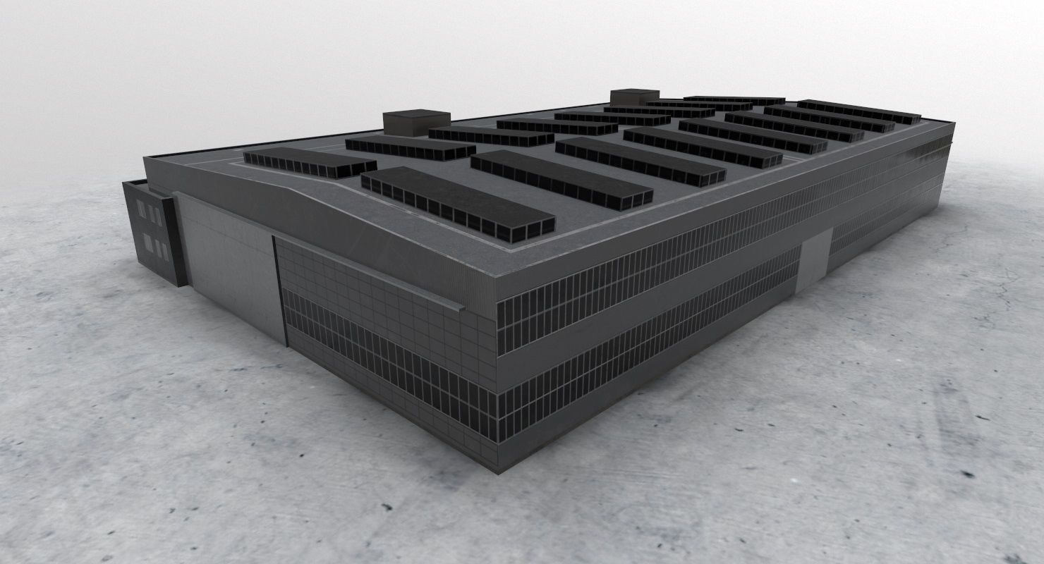 LBSF Hangar 7 Low-poly 3D model_1