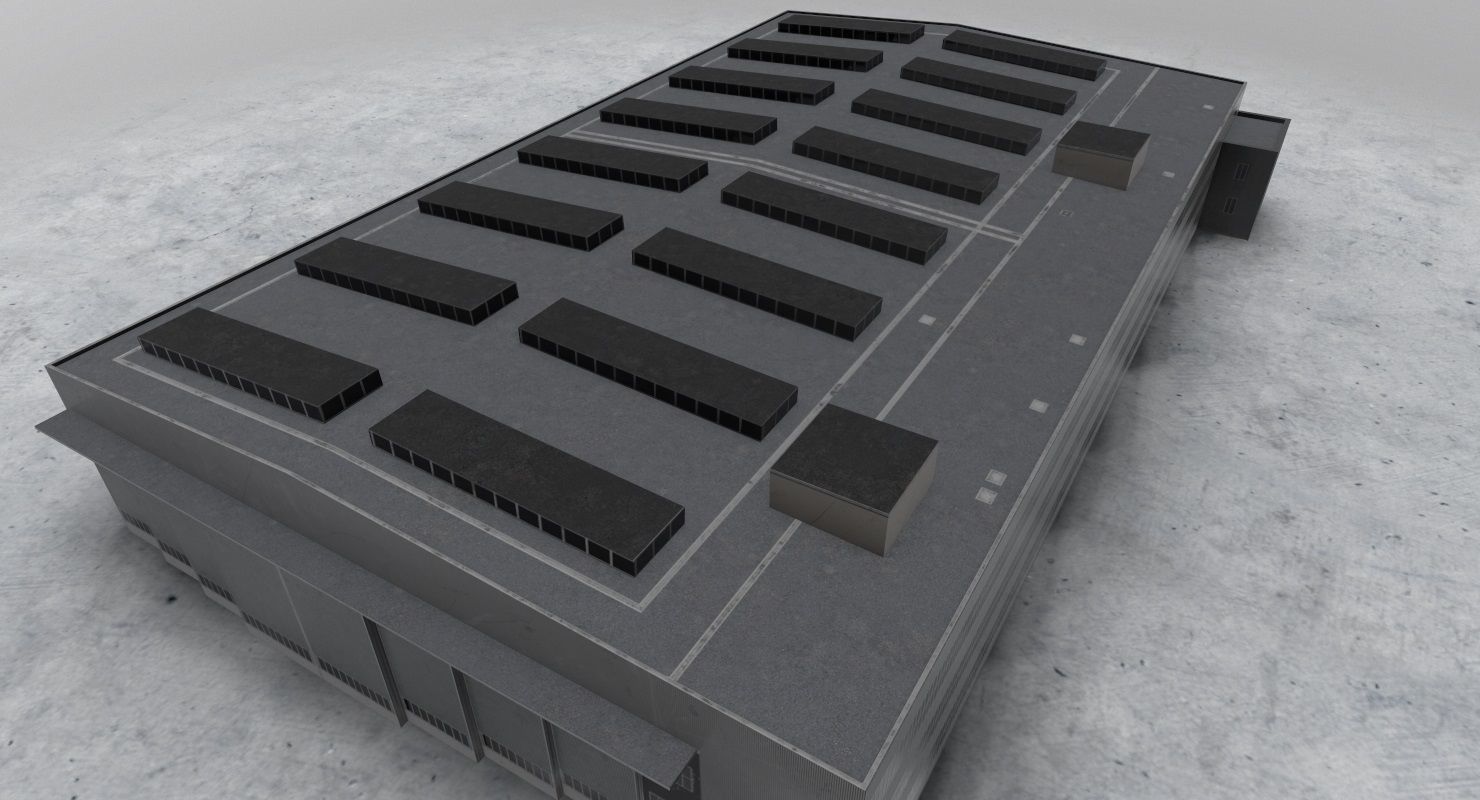 LBSF Hangar 7 Low-poly 3D model_2