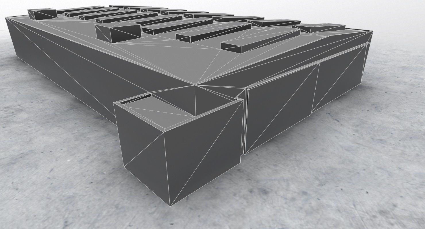 LBSF Hangar 7 Low-poly 3D model_10