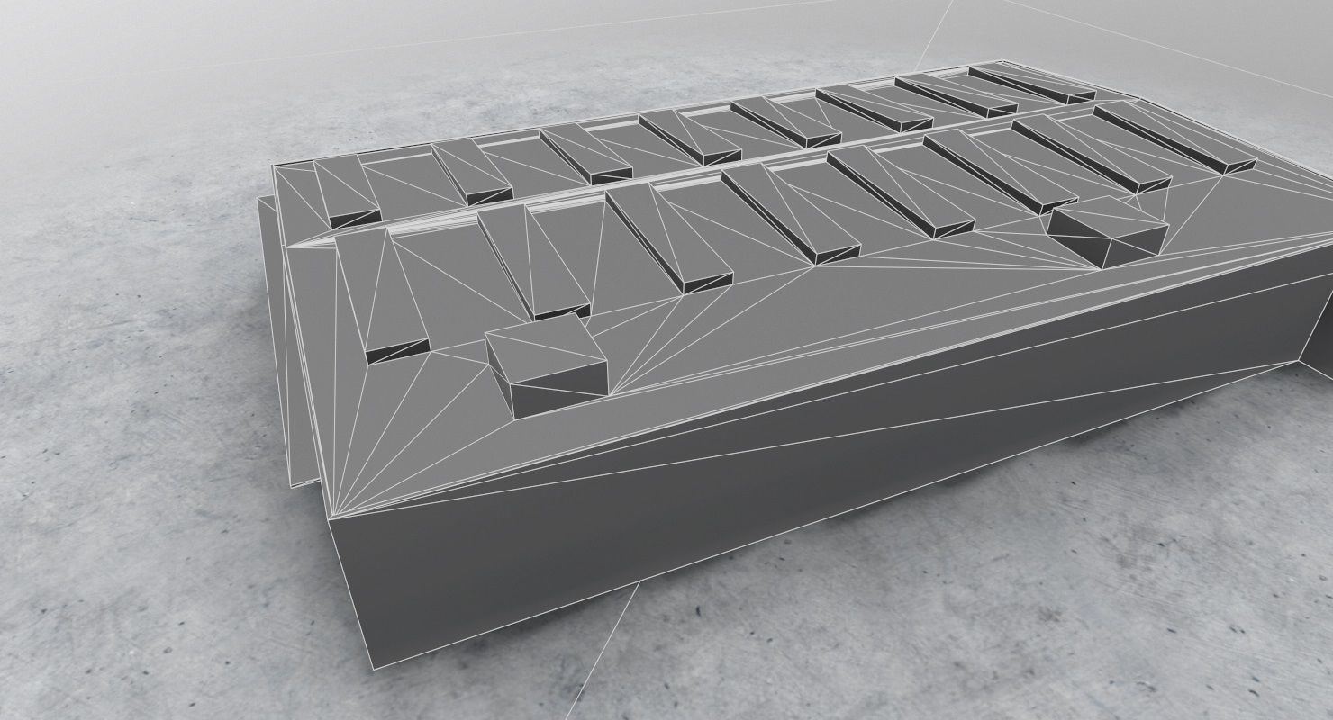 LBSF Hangar 7 Low-poly 3D model_9