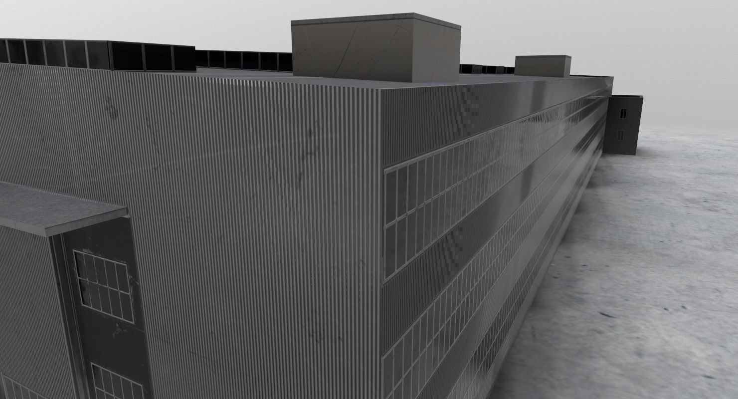 LBSF Hangar 7 Low-poly 3D model_4