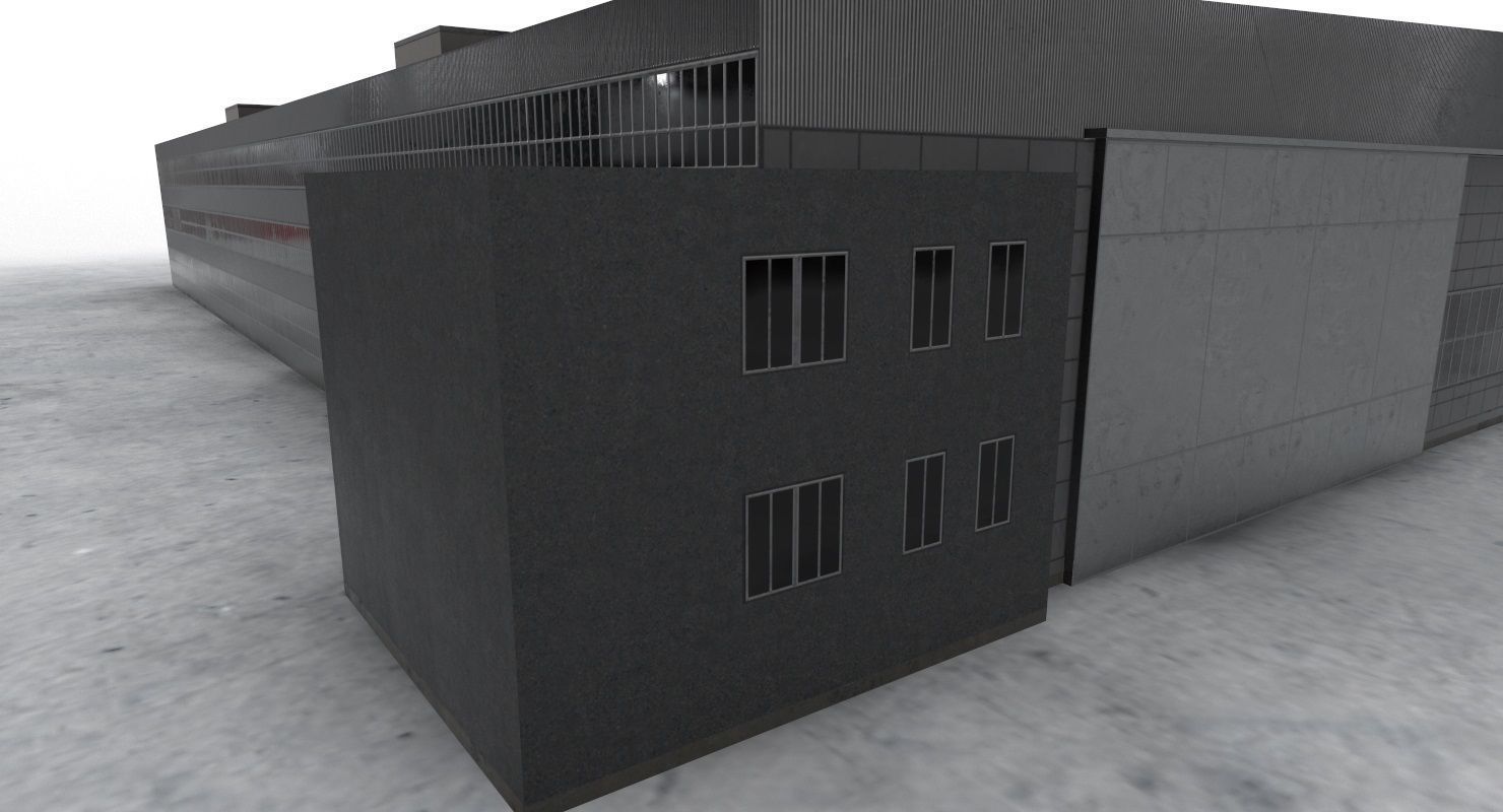 LBSF Hangar 7 Low-poly 3D model_3