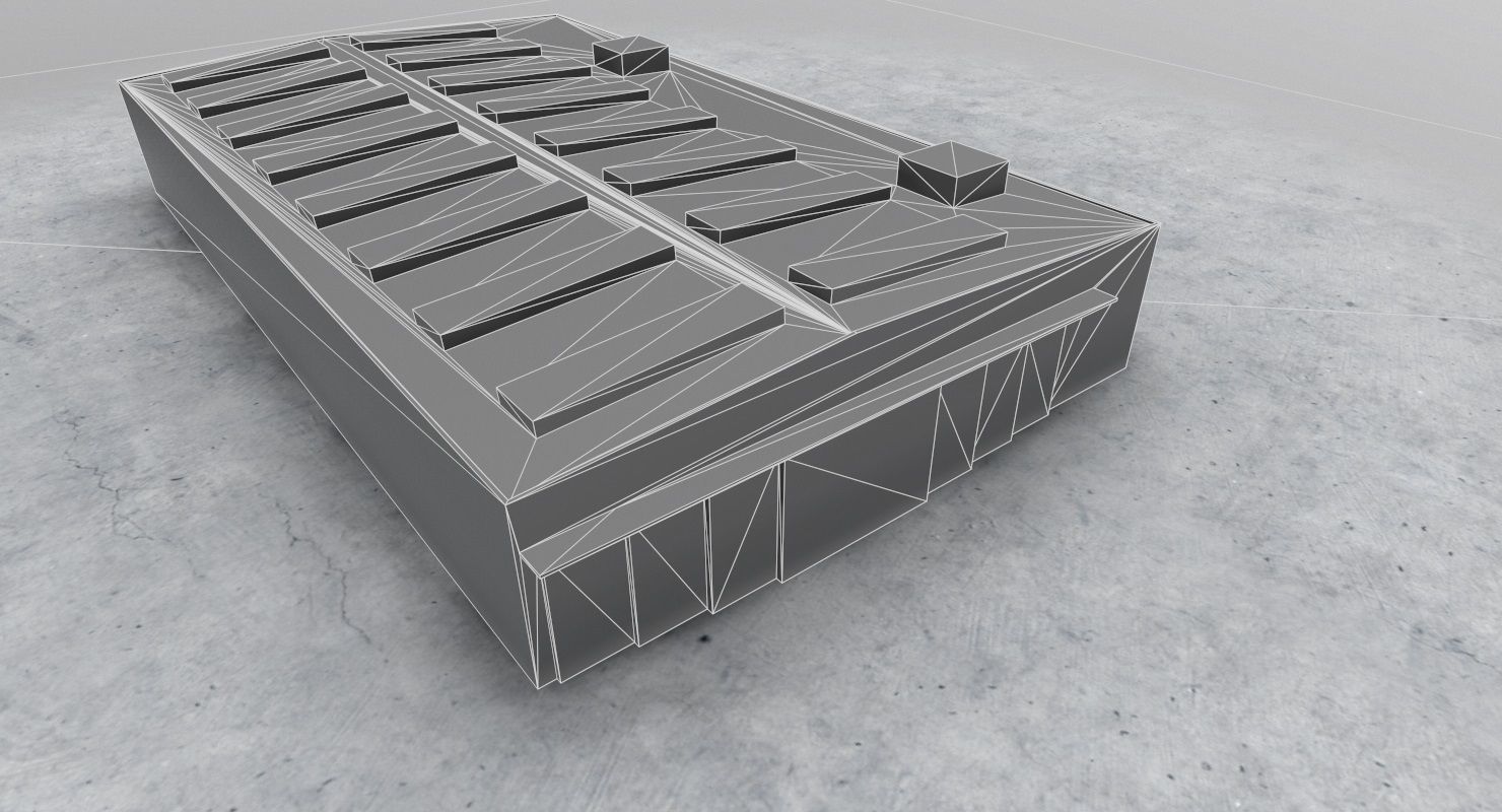 LBSF Hangar 7 Low-poly 3D model_8