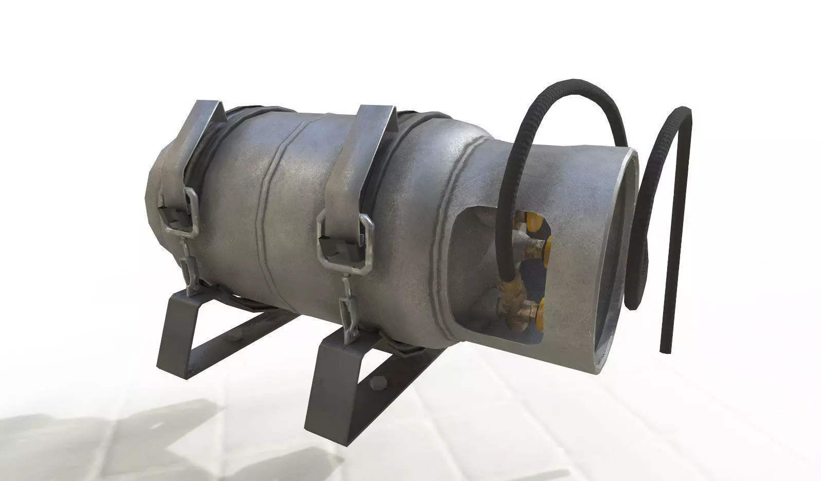 Forklift Gas Bottle Low-poly 3D model