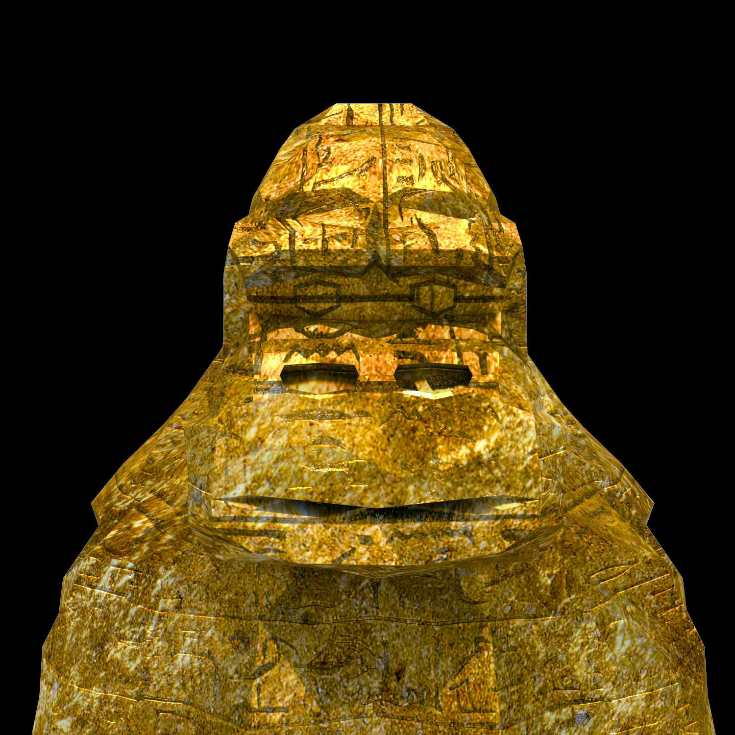 Abstract Poly-style Gorilla Figure Low-poly 3D model_1