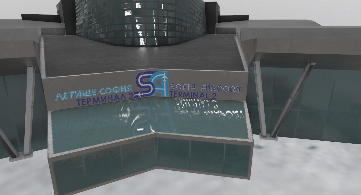 LBSF Terminal 2 Low-poly 3D model_6