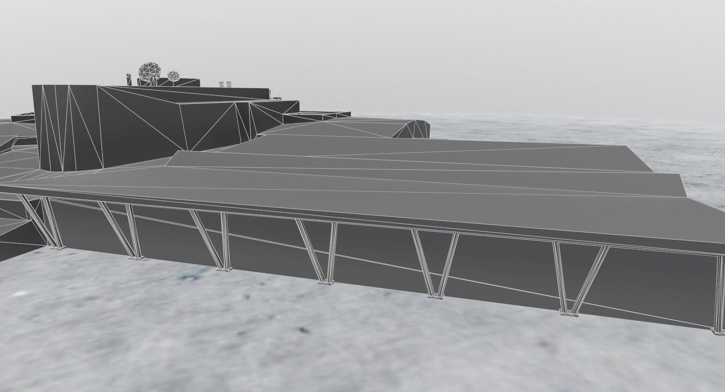LBSF Terminal 2 Low-poly 3D model_13