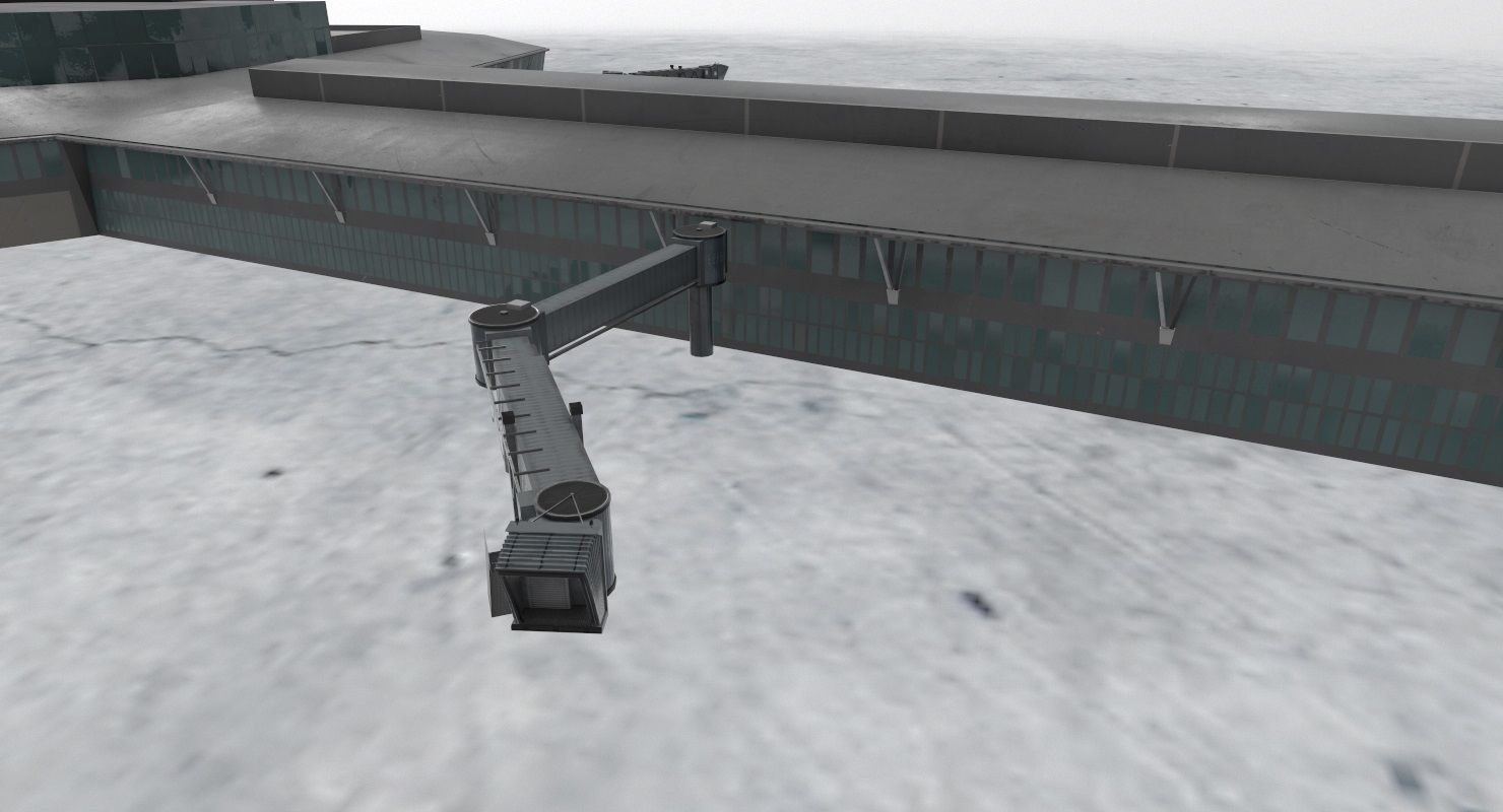 LBSF Terminal 2 Low-poly 3D model_4