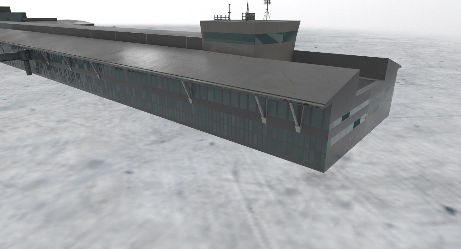 LBSF Terminal 2 Low-poly 3D model_5