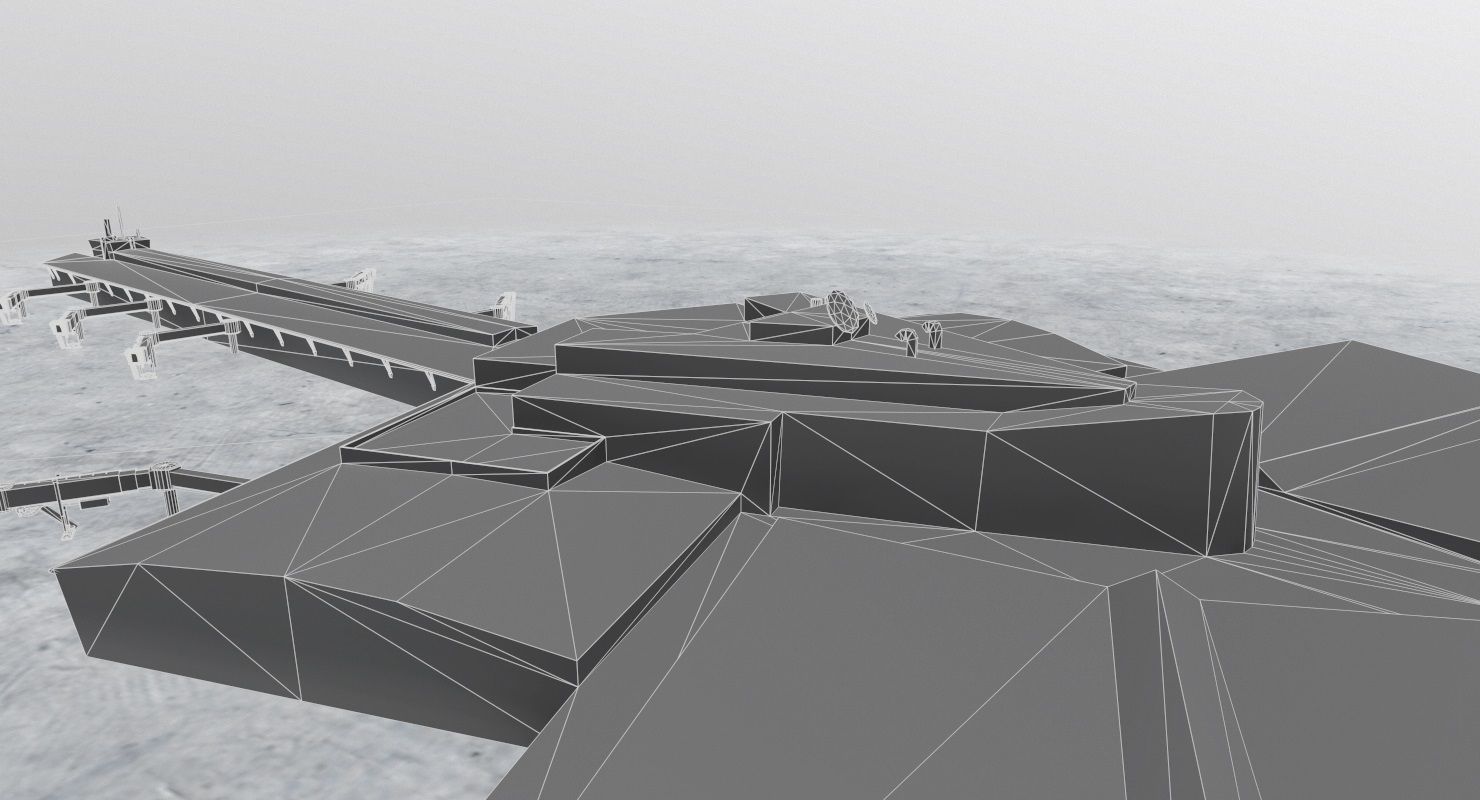 LBSF Terminal 2 Low-poly 3D model_12