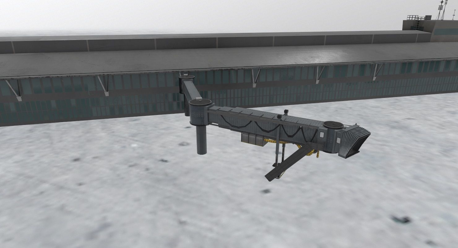 LBSF Terminal 2 Low-poly 3D model_1