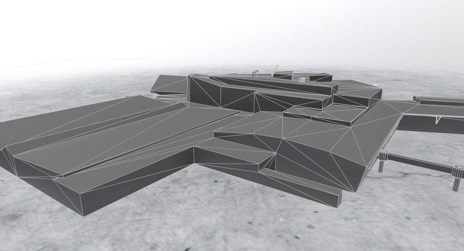 LBSF Terminal 2 Low-poly 3D model_14