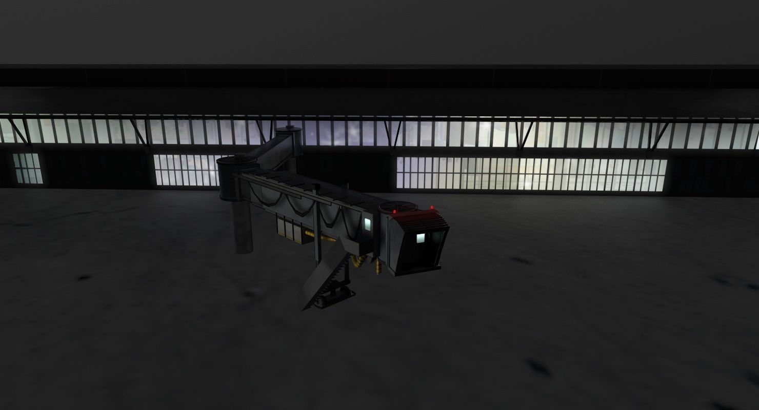 LBSF Terminal 2 Low-poly 3D model_9