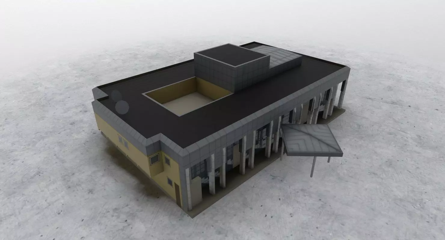 LBSF VIP Terminal Low-poly 3D model