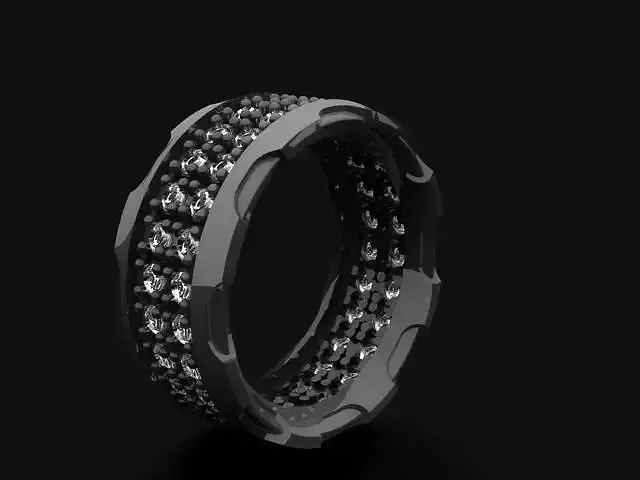 2Row Diamonds Ring