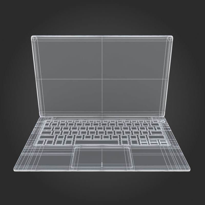 E3D - DELL XPS 13 2018 Black 3D model 3D model_7