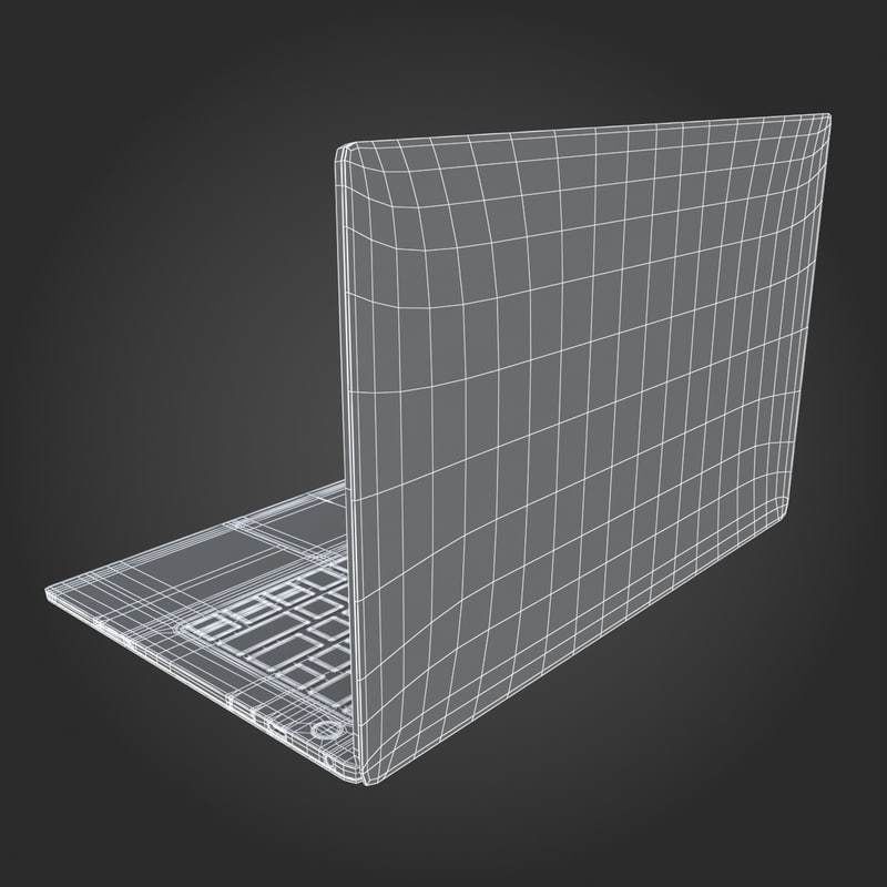 E3D - DELL XPS 13 2018 Black 3D model 3D model_9