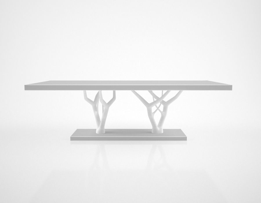 Ginger and Jagger Primitive dining table 3D model_4