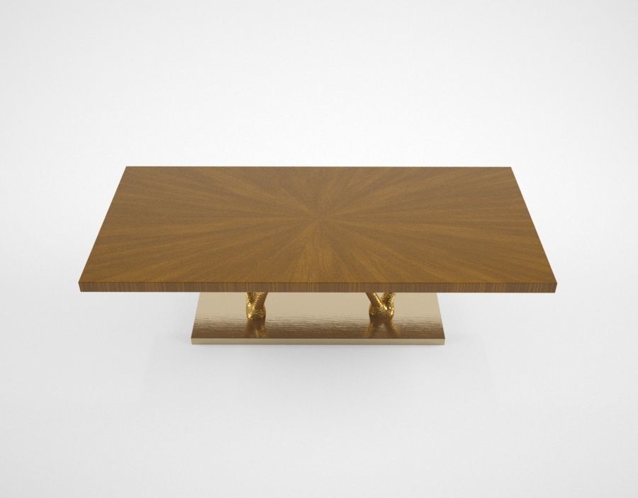 Ginger and Jagger Primitive dining table 3D model_1