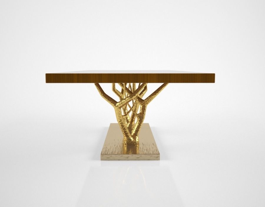 Ginger and Jagger Primitive dining table 3D model_2
