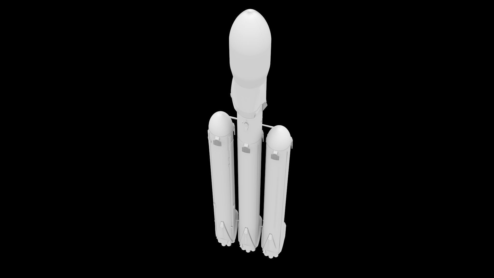 Falcon Heavy Fully Reusable 3D model_10