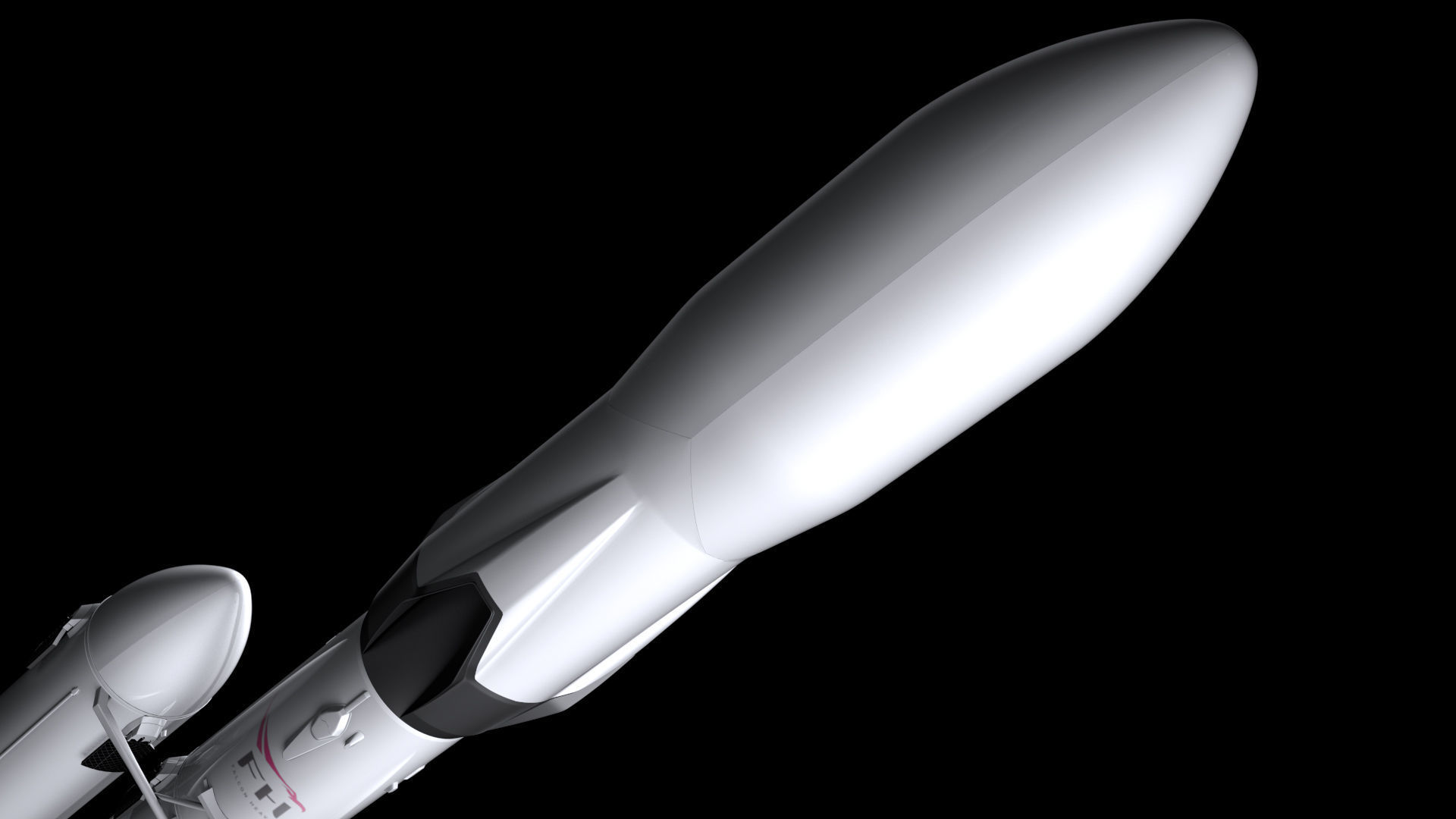 Falcon Heavy Fully Reusable 3D model_8