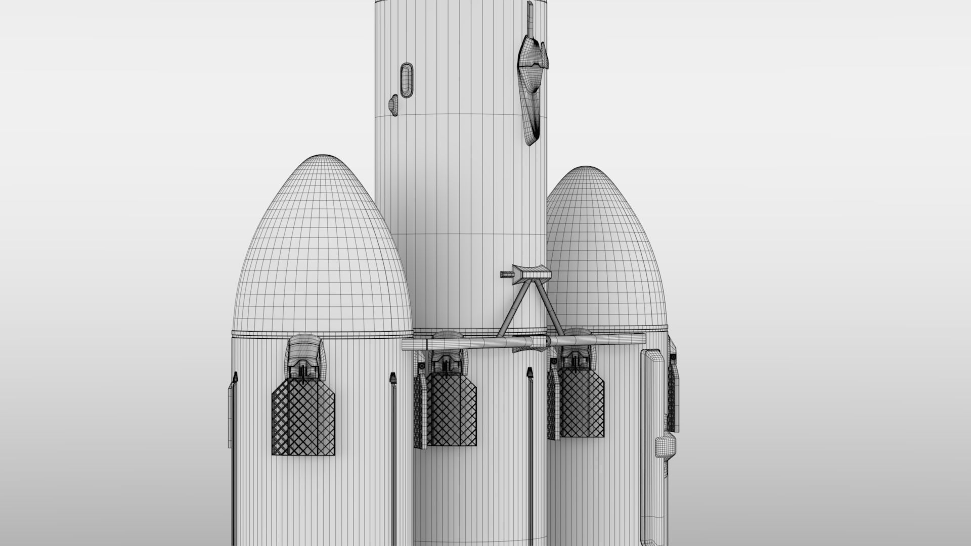 Falcon Heavy Fully Reusable 3D model_18