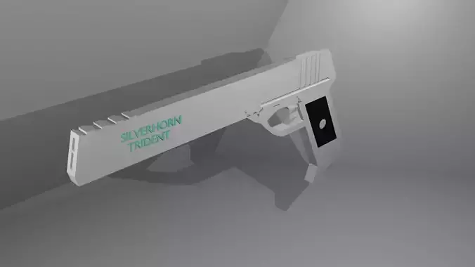 silverhorn trident Low-poly 3D model